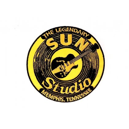 Patch Sun Record Studio Memphis Tennessee Flicken Aufnäher Aufbügeln Bügelbild sun2