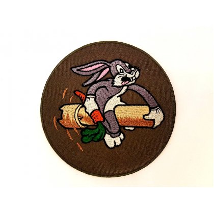 Patch Bugs Bunny 548Th Bomb SQDN 385 BG8 AAF Flicken Aufnäher Aufbügeln Bügelbild hase