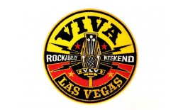 Patch Viva Las Vegas Rockabilly Weekend VLV Flicken Aufnäher Aufbügeln Bügelbild Vlv