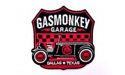 Patch Gasmonkey Garage Dallas Texas GMG Flicken Aufnäher Aufbügeln Bügelbild texas