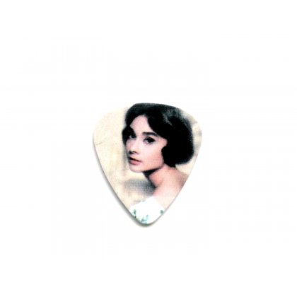 Plektrum Audrey Hepburn Ariane Hollywood Ikone Diva Gitarrenplättchen 27