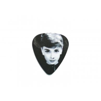 Plektrum Audrey Hepburn Bubikopf Hollywood Ikone Diva Gitarrenplättchen 21