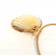 Muschel Seashell Kette Anhänger Natur Gold Verstellbar IMG_20210318_182508