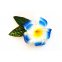 Haarklemme Frangipani Blau Weiss Blüte Spange Headpiece Hawaii IMG_20210325_231457