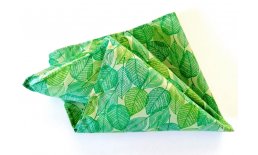 Baumwolltuch Grün Blätter Bandana Haarband Halstuch Tuch leaves