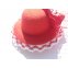 Minihut Fascinator Spitze Schleier Rot Weiss Rockabilly Burlesque Pin Up Ball Abendmode 20180419_095431