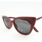Sonnenbrille Rostrot Rockabilly Cateye Katzenauge 50er Style Brille rot1