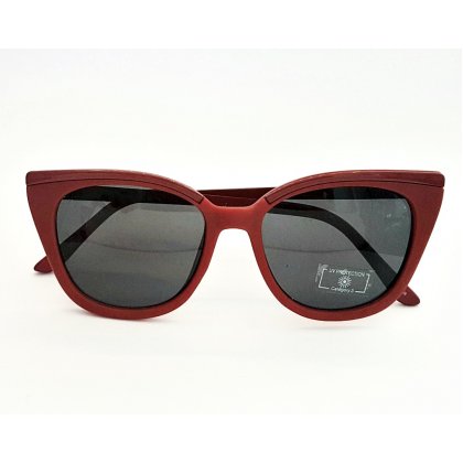 Sonnenbrille Rostrot Rockabilly Cateye Katzenauge 50er Style brille rot2